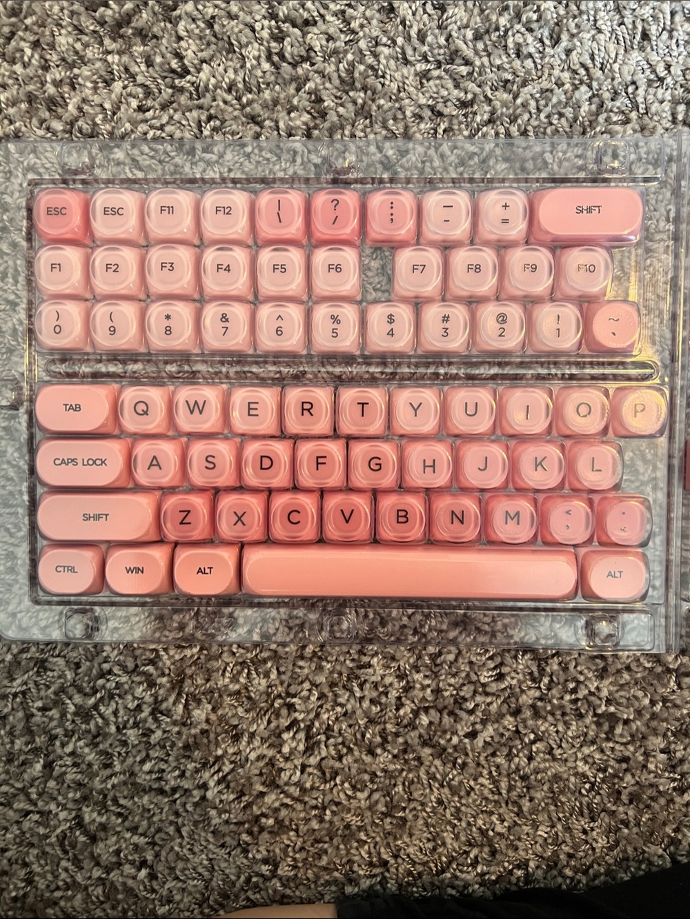 XVX Pink Retro Mechanical Keycap Set for Home Office